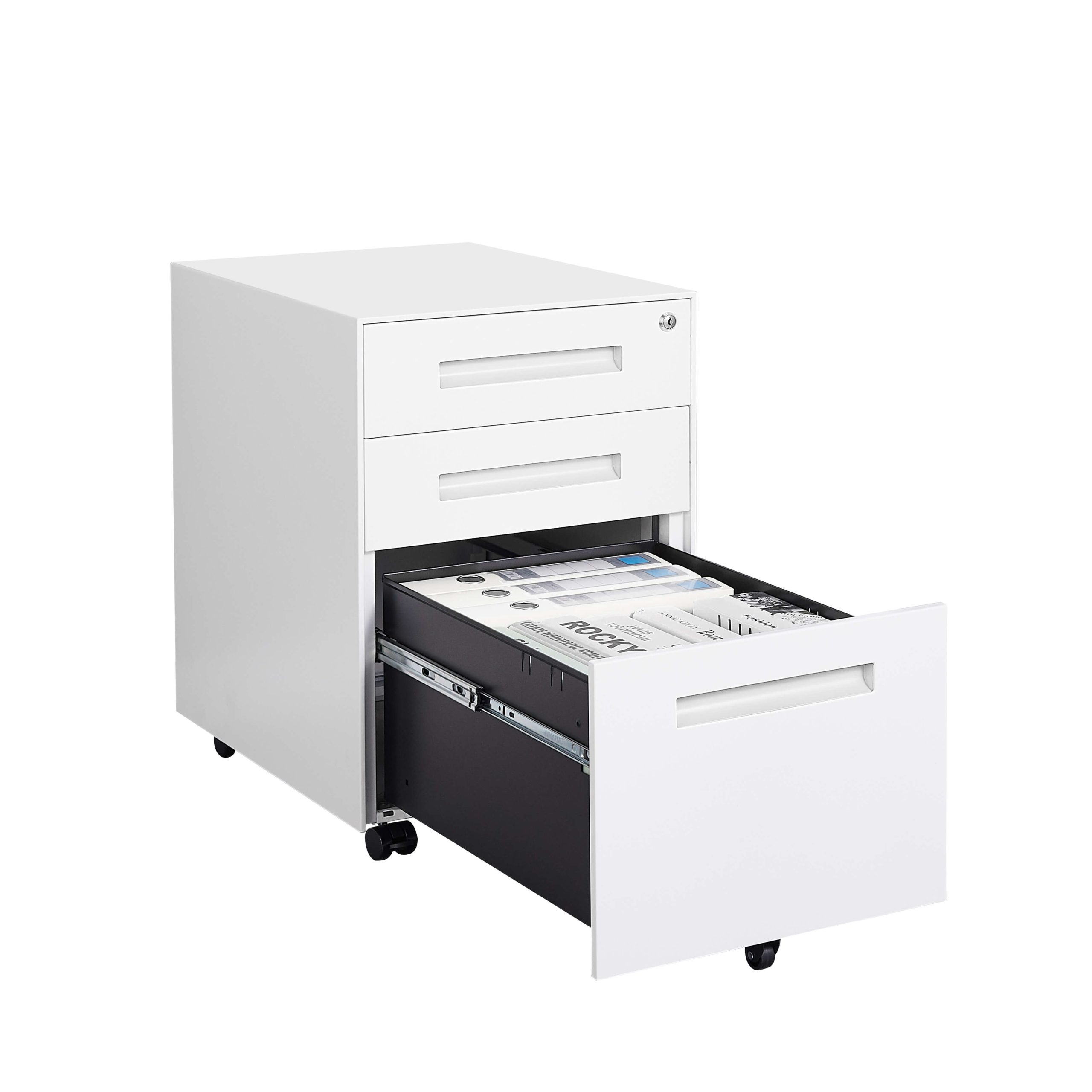 שידת Metal Cabinet לבנה שידת Metal Cabinet לבנה